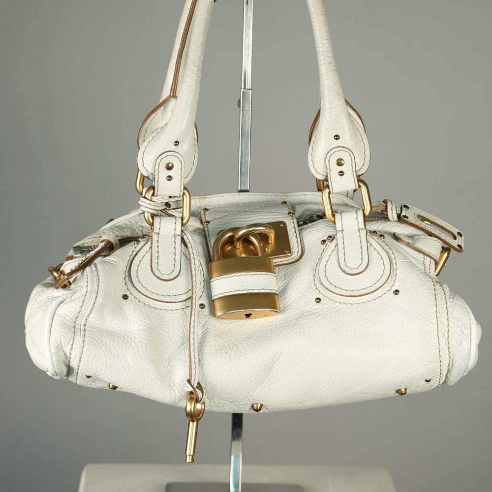 CHLOE Paddington Shoulder Bag White